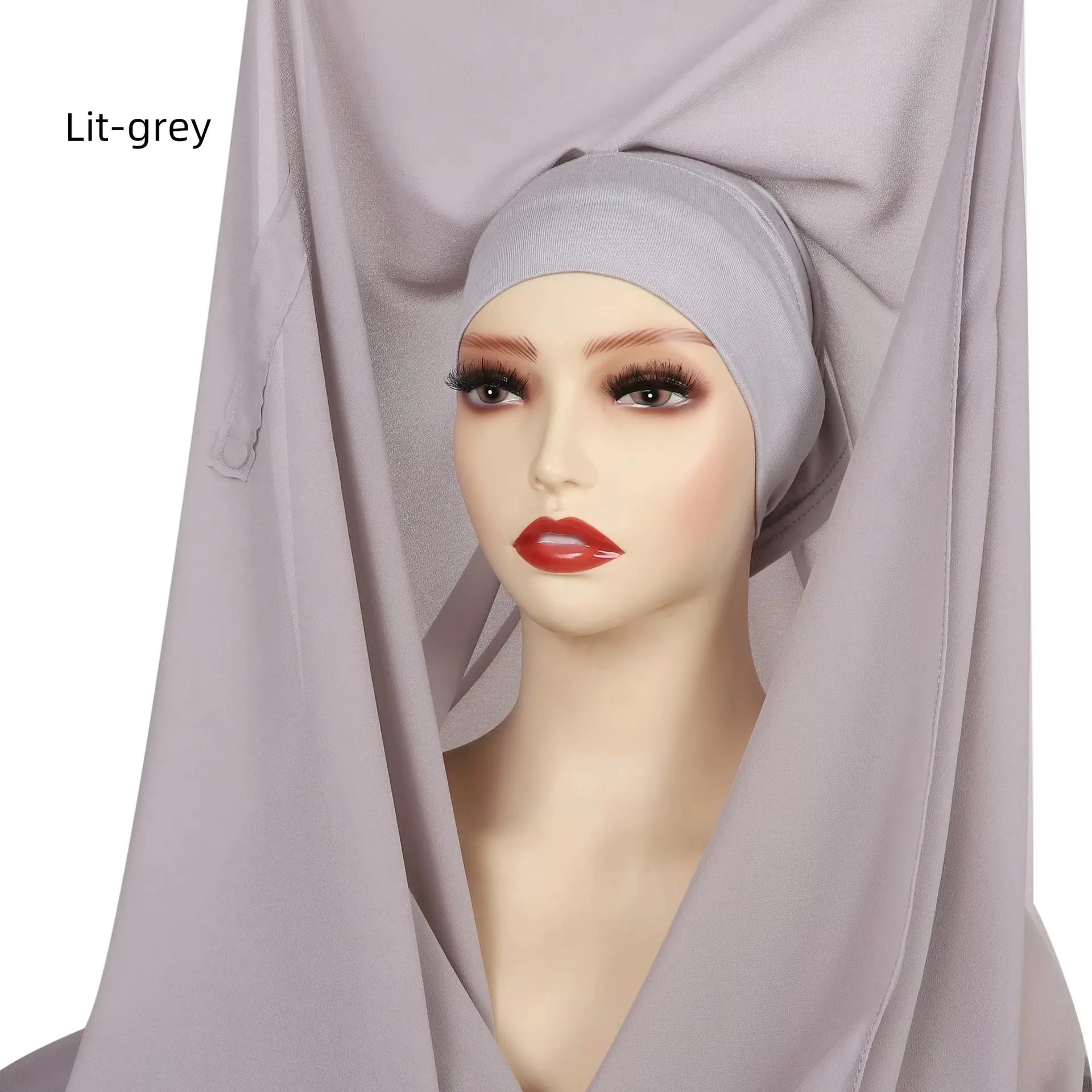 Chifon hijab with magnet clips
