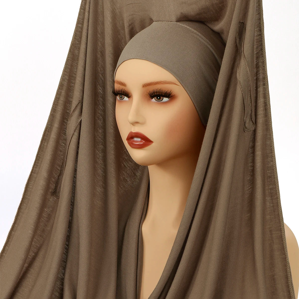 Chifon hijab with magnet clips
