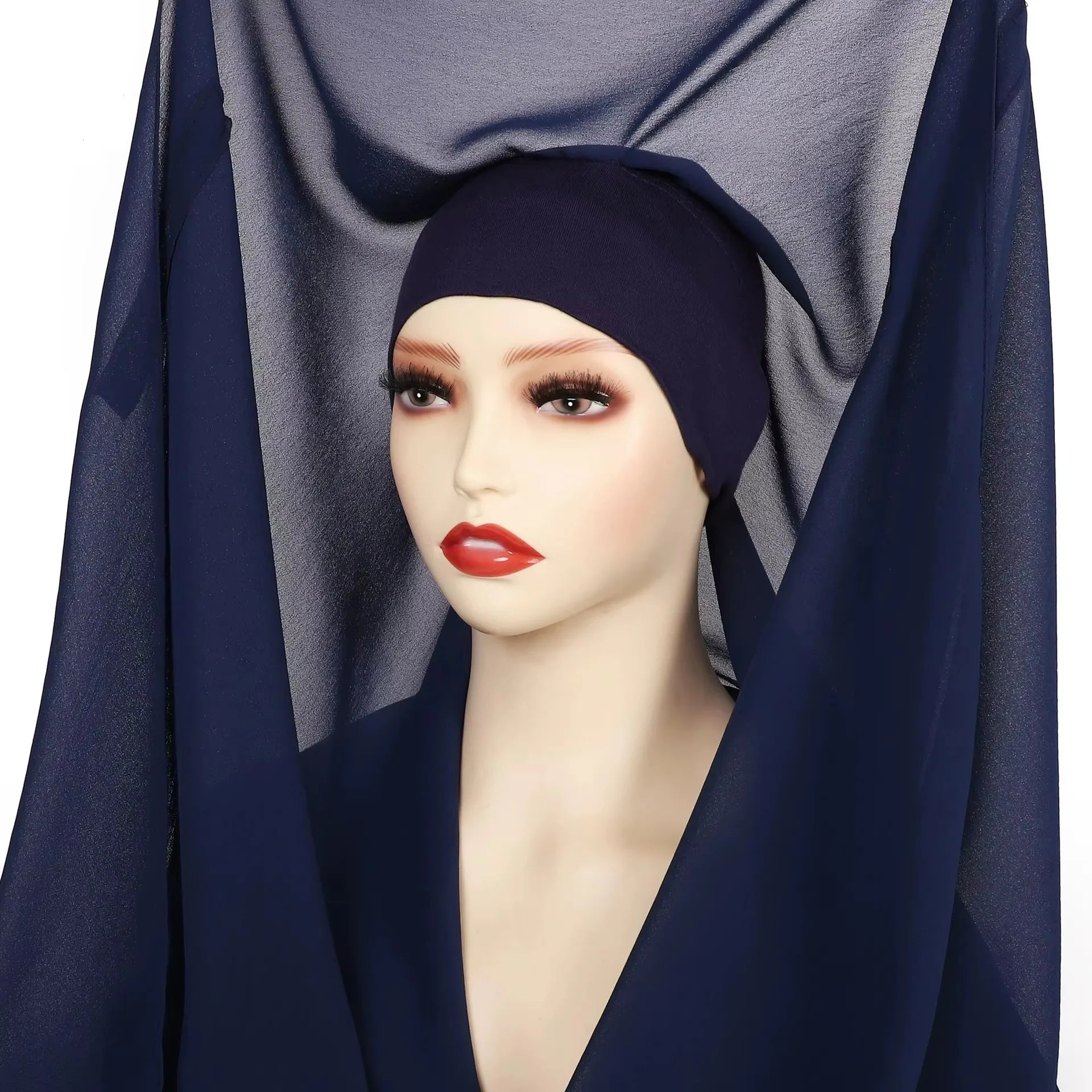Chifon hijab with magnet clips