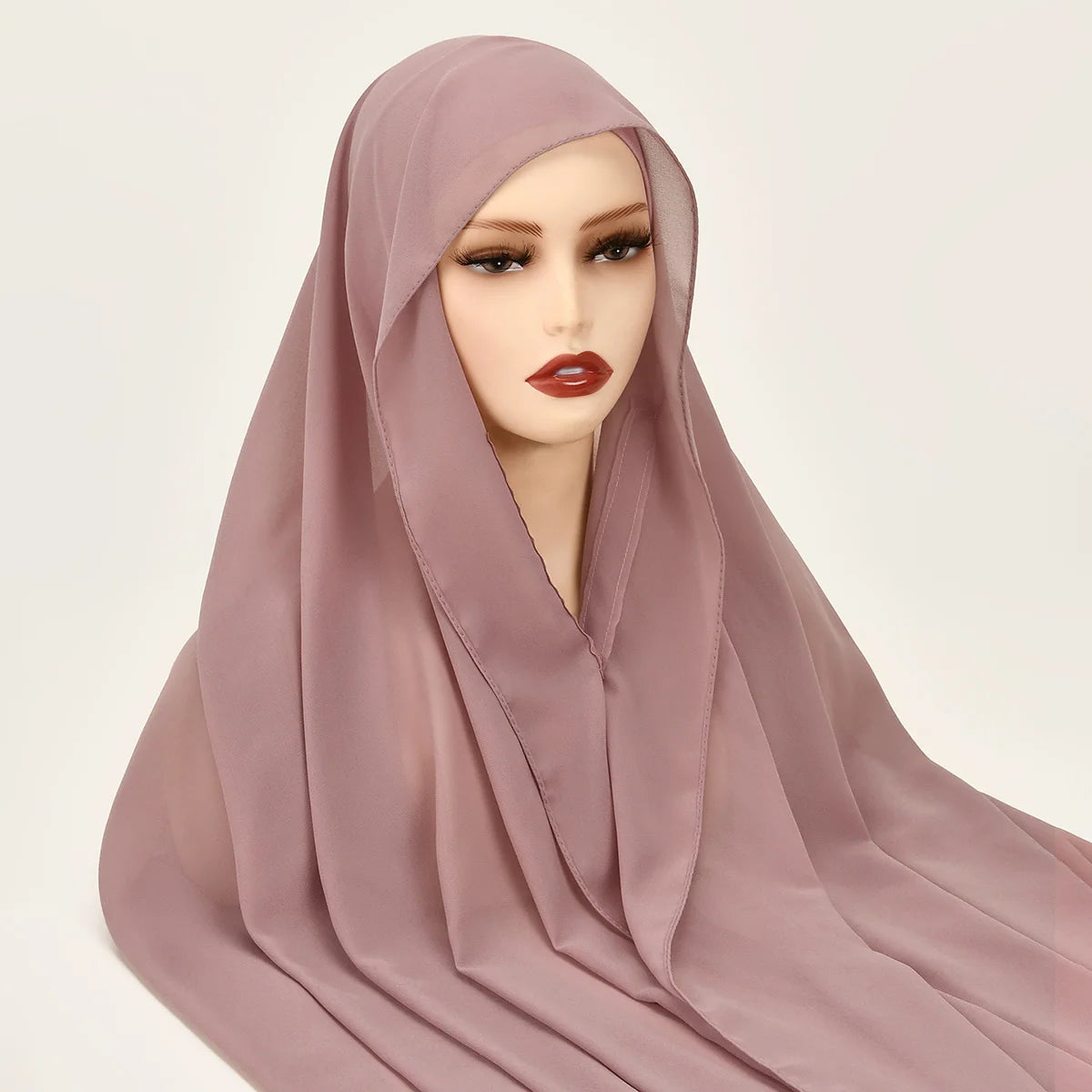 Chifon hijab with magnet clips
